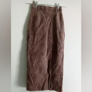 ∆ Forenza Vintage Maxi Suede Leather Skirt -Size 3/4