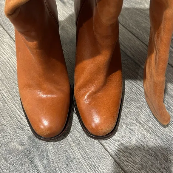 • Free People • Women's Red Grayson Tall BootsLeather Heeled 37.5