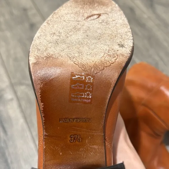 • Free People • Women's Red Grayson Tall BootsLeather Heeled 37.5