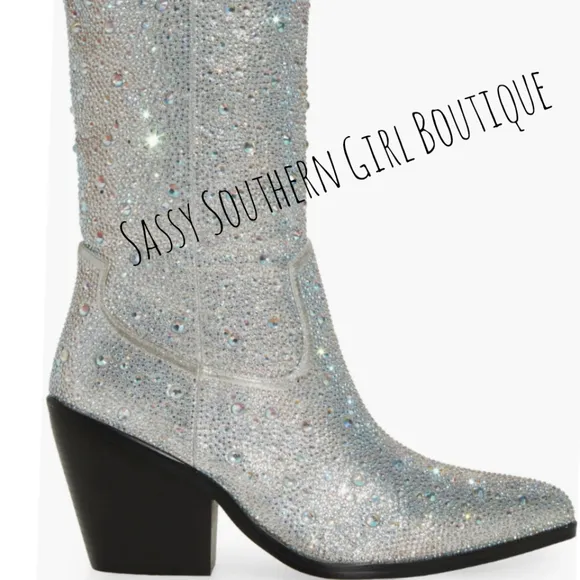 🆕⭐ Nashville rhinestone cowboy boots
