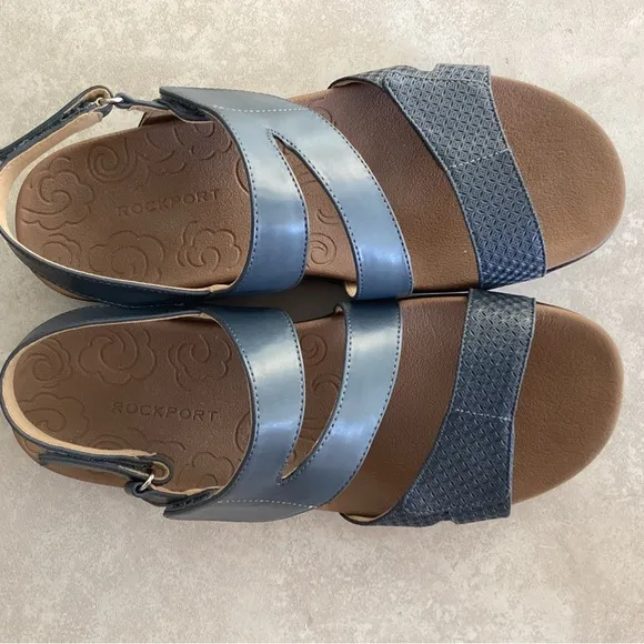 ♦️ ROCKPORT leather adjustable fit sandals 8.5 NWOT