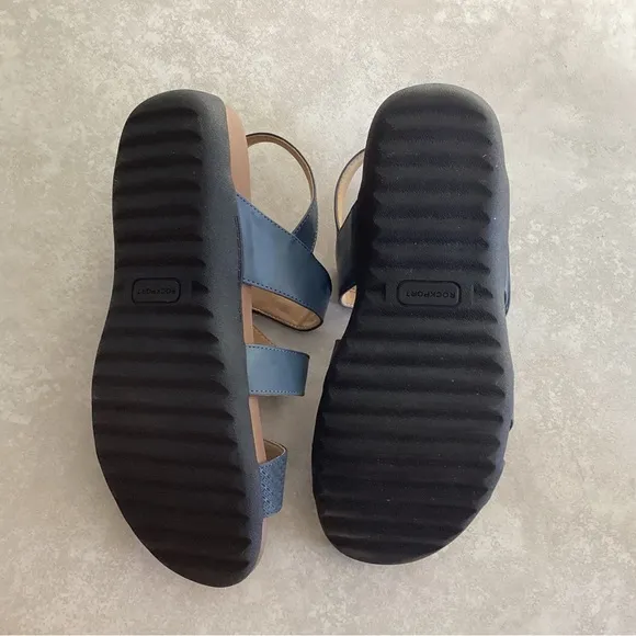 ♦️ ROCKPORT leather adjustable fit sandals 8.5 NWOT