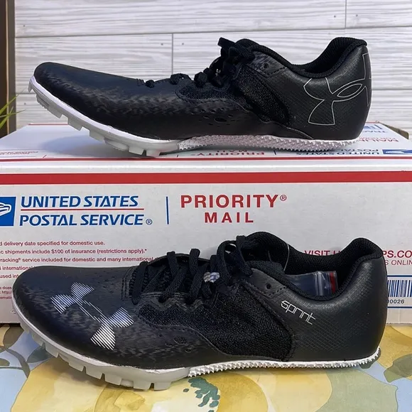 💥 UNDER ARMOUR Kick Sprint 4 Track and Field Spikes, Track Shoes Size 12 Mens