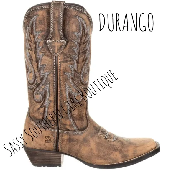 🆕⭐ Women's Durango leather Dreamcatcher cowboy boots