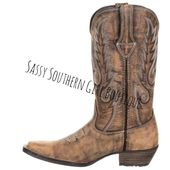 🆕⭐ Women's Durango leather Dreamcatcher cowboy boots