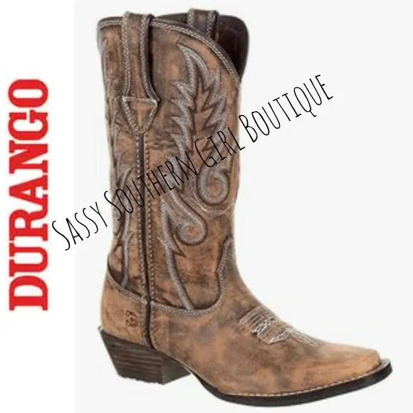 🆕⭐ Women's Durango leather Dreamcatcher cowboy boots