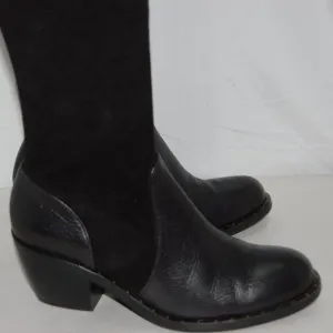 10❤️Robert Clergerie Stretch Suede Leather Knee High Heels Mid Calf Tall BOOTS