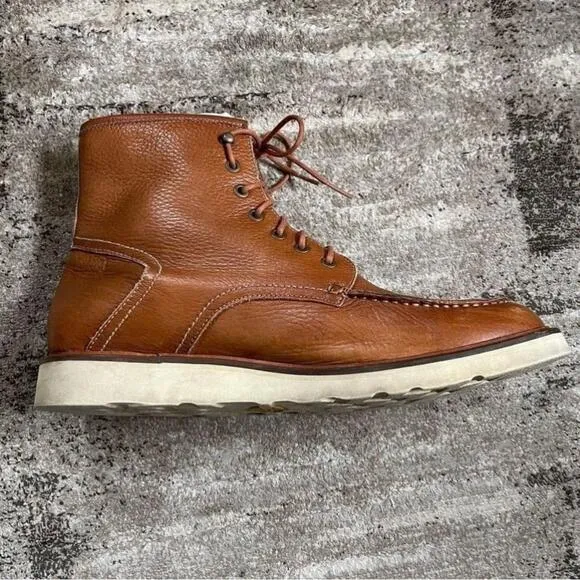 [11.5] Andrew Marc Men’s Casual Real Leather Maple Brown Boots
