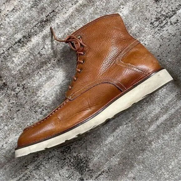 [11.5] Andrew Marc Men’s Casual Real Leather Maple Brown Boots