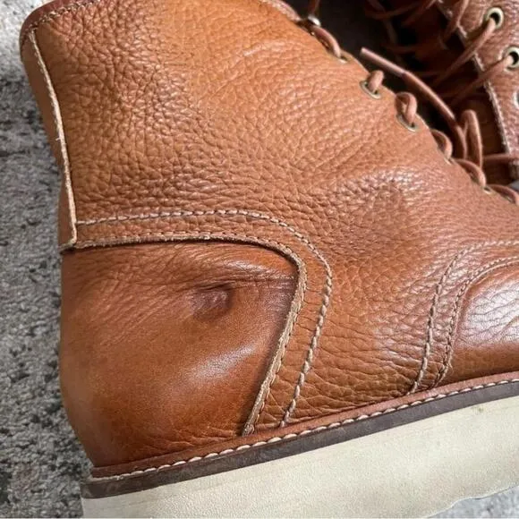 [11.5] Andrew Marc Men’s Casual Real Leather Maple Brown Boots