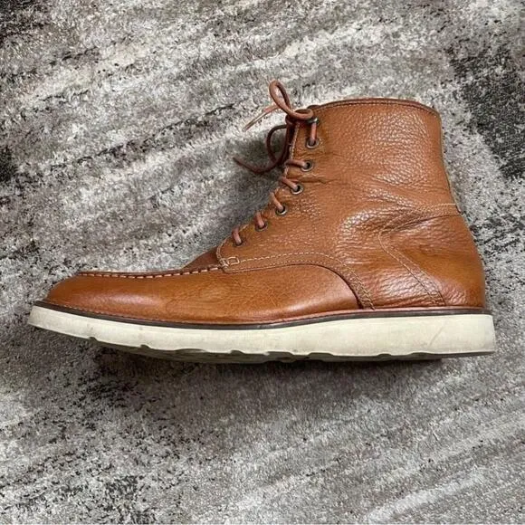 [11.5] Andrew Marc Men’s Casual Real Leather Maple Brown Boots