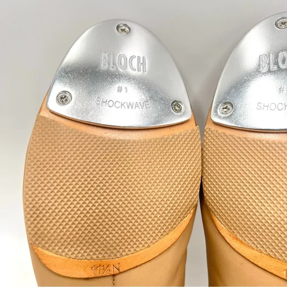 11.5N 11.5 N NARROW Bloch S0389L Black Leather Tap Flex Slip On Tap Dance Shoes