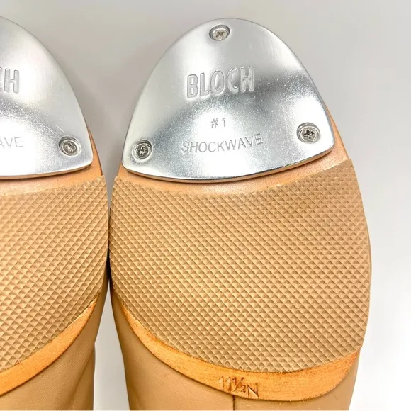 11.5N 11.5 N NARROW Bloch S0389L Black Leather Tap Flex Slip On Tap Dance Shoes