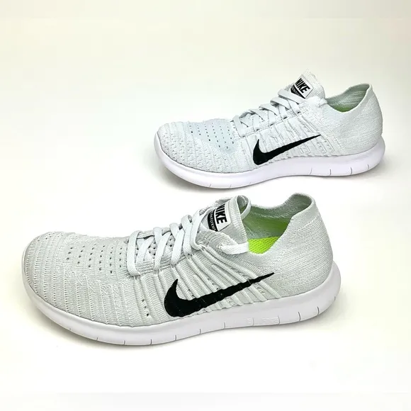 2016 Nike Free RN Flyknit in Platinum Gray