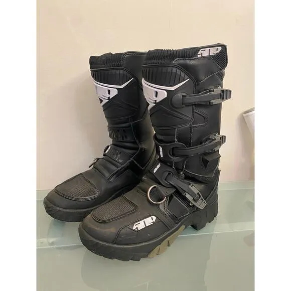 509 velo raid snow bike snowmobile boots men’s 9 motor sports insulated durable