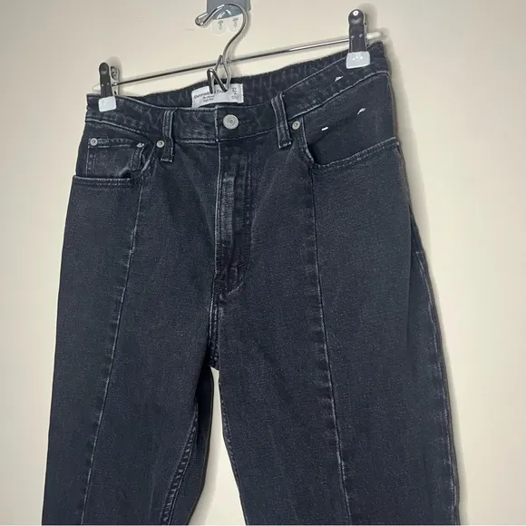A F The Skinny High Rise Curve Love Edgy Goth Split Hem Jeans