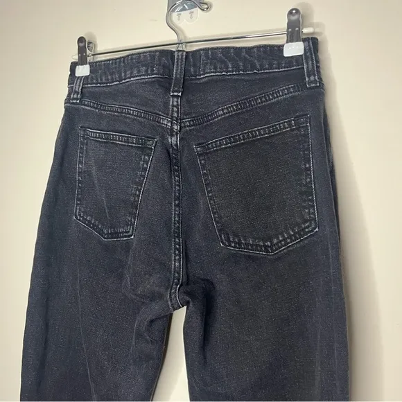 A F The Skinny High Rise Curve Love Edgy Goth Split Hem Jeans