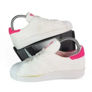 Adidas 80s Primeknit 'White Solar Pink' Casual Sneakers BB5095 Women's 5.5