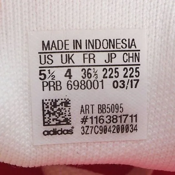 Adidas 80s Primeknit 'White Solar Pink' Casual Sneakers BB5095 Women's 5.5