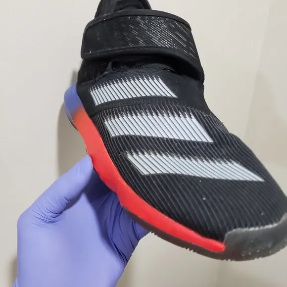 Adidas Boys' Sneakers, Grey, Black, Red, Size 5.5 Back to school, Good Condition