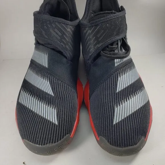 Adidas Boys' Sneakers, Grey, Black, Red, Size 5.5 Back to school, Good Condition