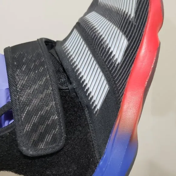 Adidas Boys' Sneakers, Grey, Black, Red, Size 5.5 Back to school, Good Condition