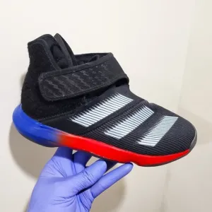 Adidas Boys' Sneakers, Grey, Black, Red, Size 5.5 Back to school, Good Condition