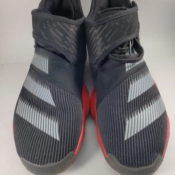 Adidas Boys' Sneakers, Grey, Black, Red, Size 5.5 Back to school, Good Condition