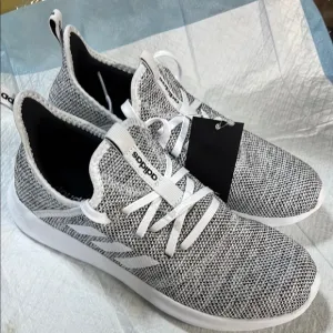 Adidas  cloud form streamlined lace up slip on  Gray and White Sneakers size 8