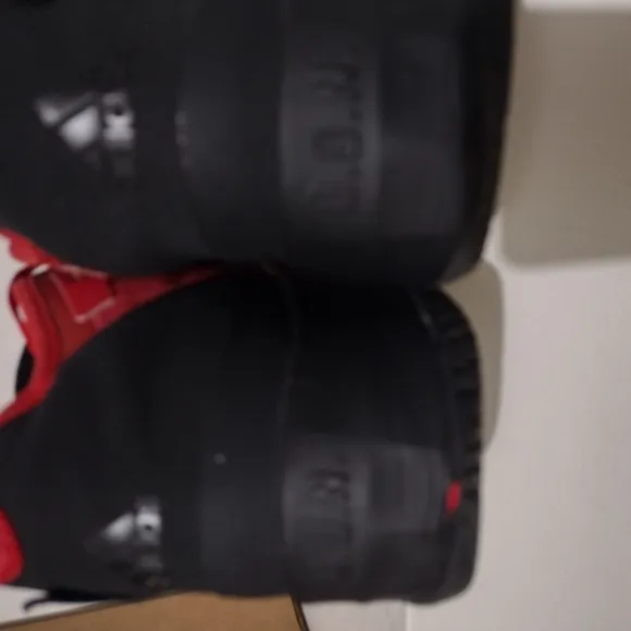 Adidas D O N MITCHELL Red and Black Athletic Shoes with Advanced Cushioning