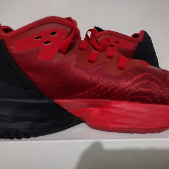 Adidas D O N MITCHELL Red and Black Athletic Shoes with Advanced Cushioning