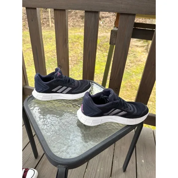 Adidas Duramo Lightmotion Running Shoes Cushioned Athletic Navy Blue Size 8
