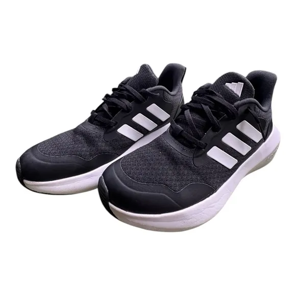Adidas Fortarun 2.0 Black White Kids/Womens Athletic Shoes Cloudfoam SZ …
