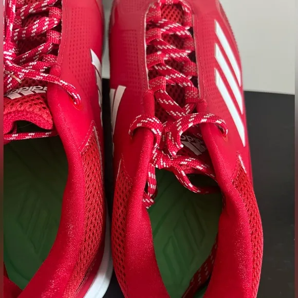 Adidas Icon 7 Turf Men’s 13 Sneaker Team Power Red/White/Solar S23713 Baseball