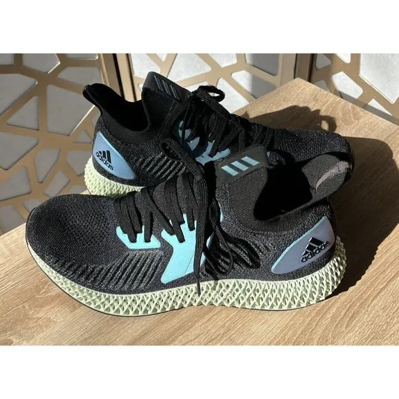 Adidas Men Black Bleu Purple ALPHAEDGE 4D Running SHOES FV6106 Sneakers 13