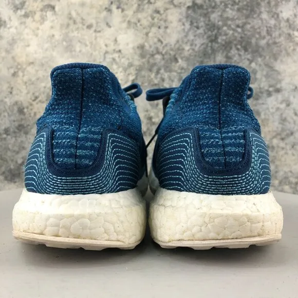 Adidas Men's Size 10 Ultra Boost 3.0 Parley Night Navy Blue Lace-Up Sneakers