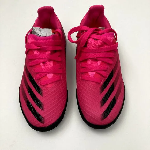 Adidas NEW Ghosted.3 TF J Soccer Cleats - Turf - Shock Pink Black - 11K