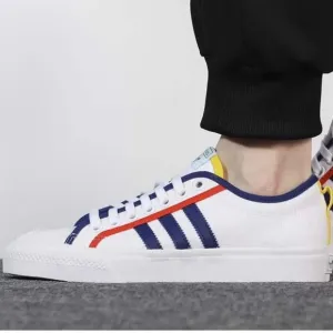 adidas Nizza GZ8656 Skate Sneaker Shoes White Victory Blue Mens Size 13