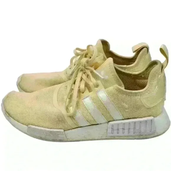 adidas NMD_R1 Sneakers Yellow Tint/White Sz 11