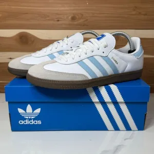 Adidas Originals Samba OG Shoes Casual Sneakers Halo Blue  (JI2003) Men's sz 9.5