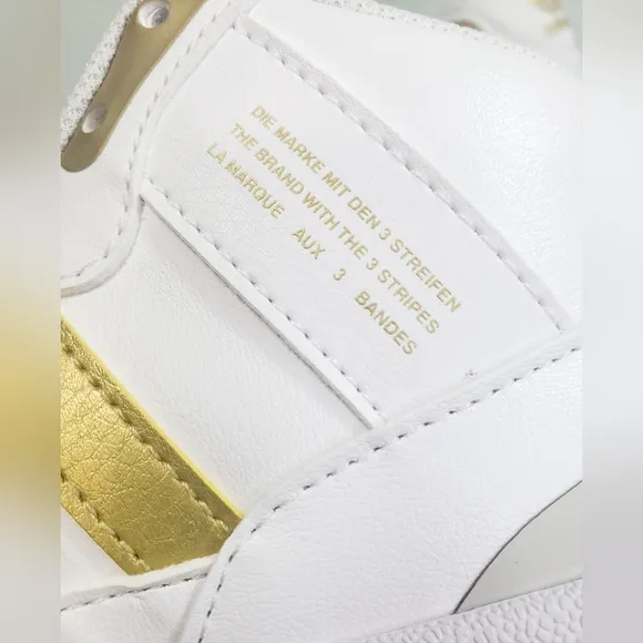 Adidas Post Up WOMEN White Gold Mid Top Casual Lifestyle Sneakers Size 6