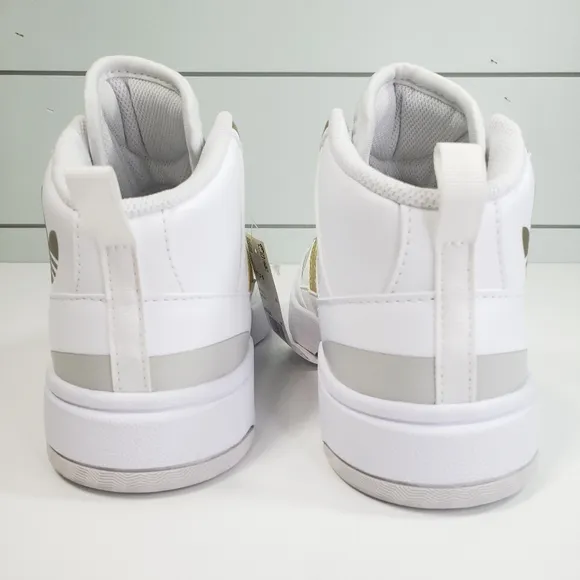 Adidas Post Up WOMEN White Gold Mid Top Casual Lifestyle Sneakers Size 6