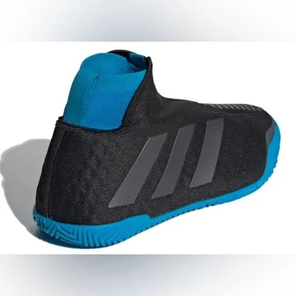 Adidas Stycon Black and Blue Women's ALL COURT TENNIS Shoes Size 8.5