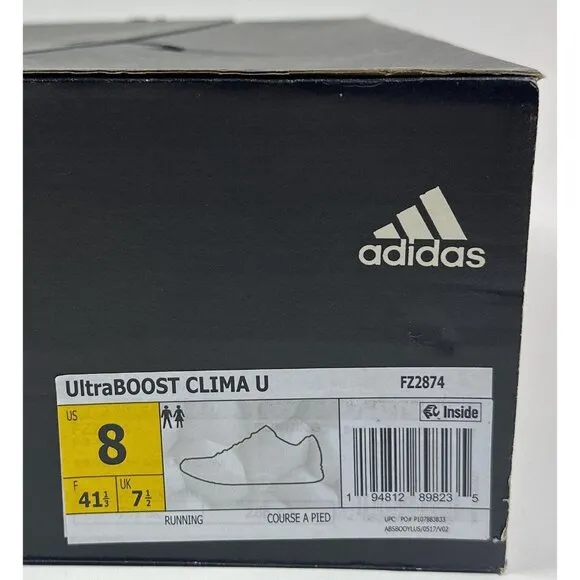 Adidas UltraBoost Clima Mens Iridescent Pack Black Signal Cyan Shoes FZ2874