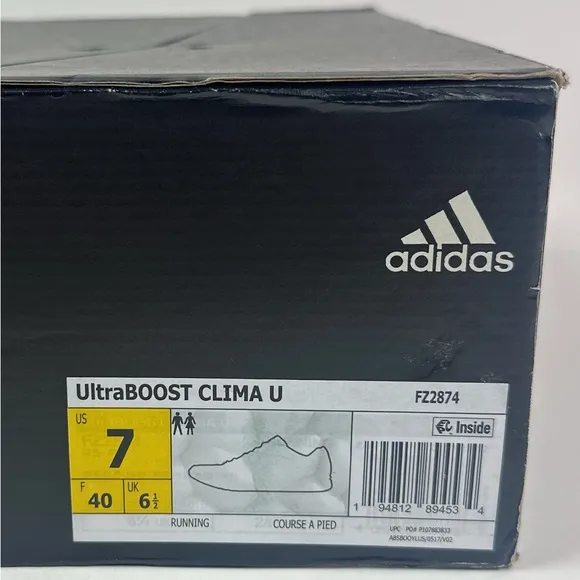 Adidas UltraBoost Clima Mens Iridescent Pack Black Signal Cyan Shoes FZ2874