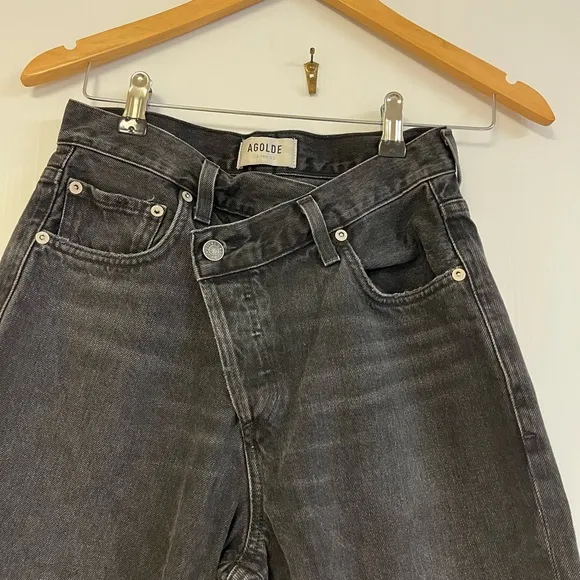 Agolde The Casey High Rise Crossover Jeans – Midnight Cowboy (Size 24)