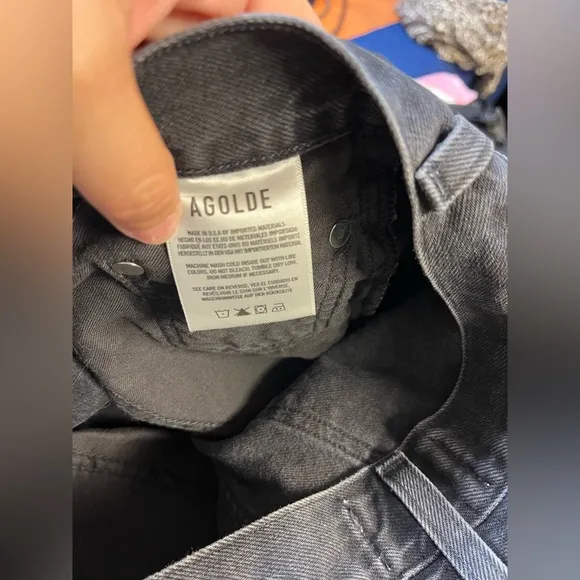 Agolde The Casey High Rise Crossover Jeans – Midnight Cowboy (Size 24)
