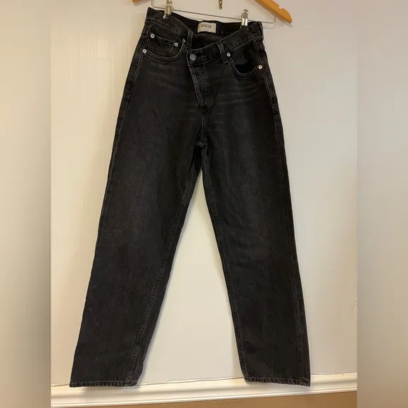 Agolde The Casey High Rise Crossover Jeans – Midnight Cowboy (Size 24)