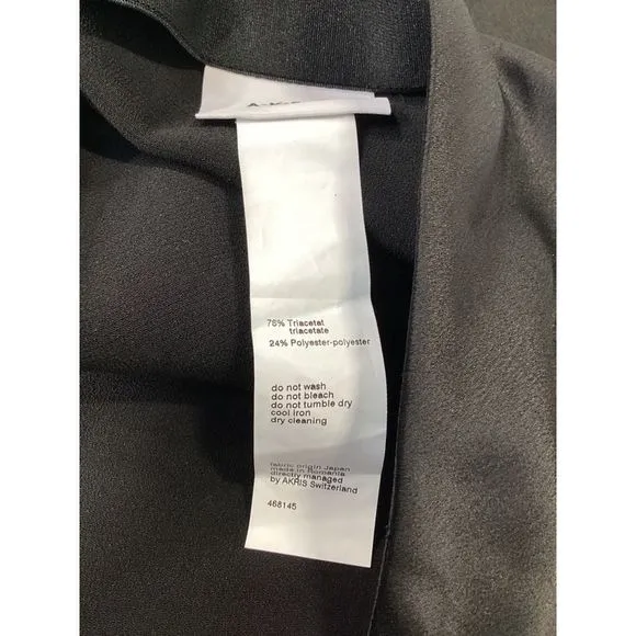 Akris Punto Midi Flared Skirt in Black Triacetate