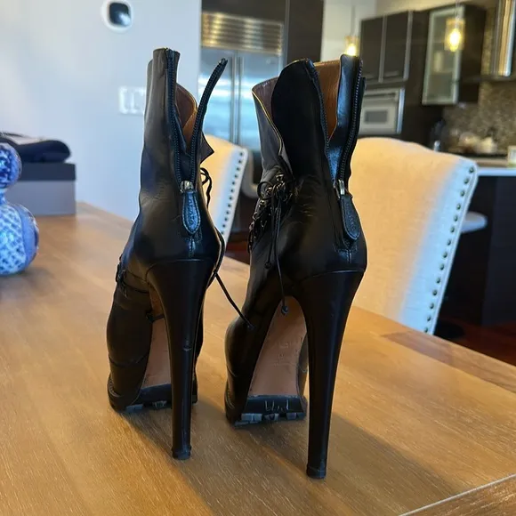 Alaia Corset Leather Platform Boots, F/W 2012